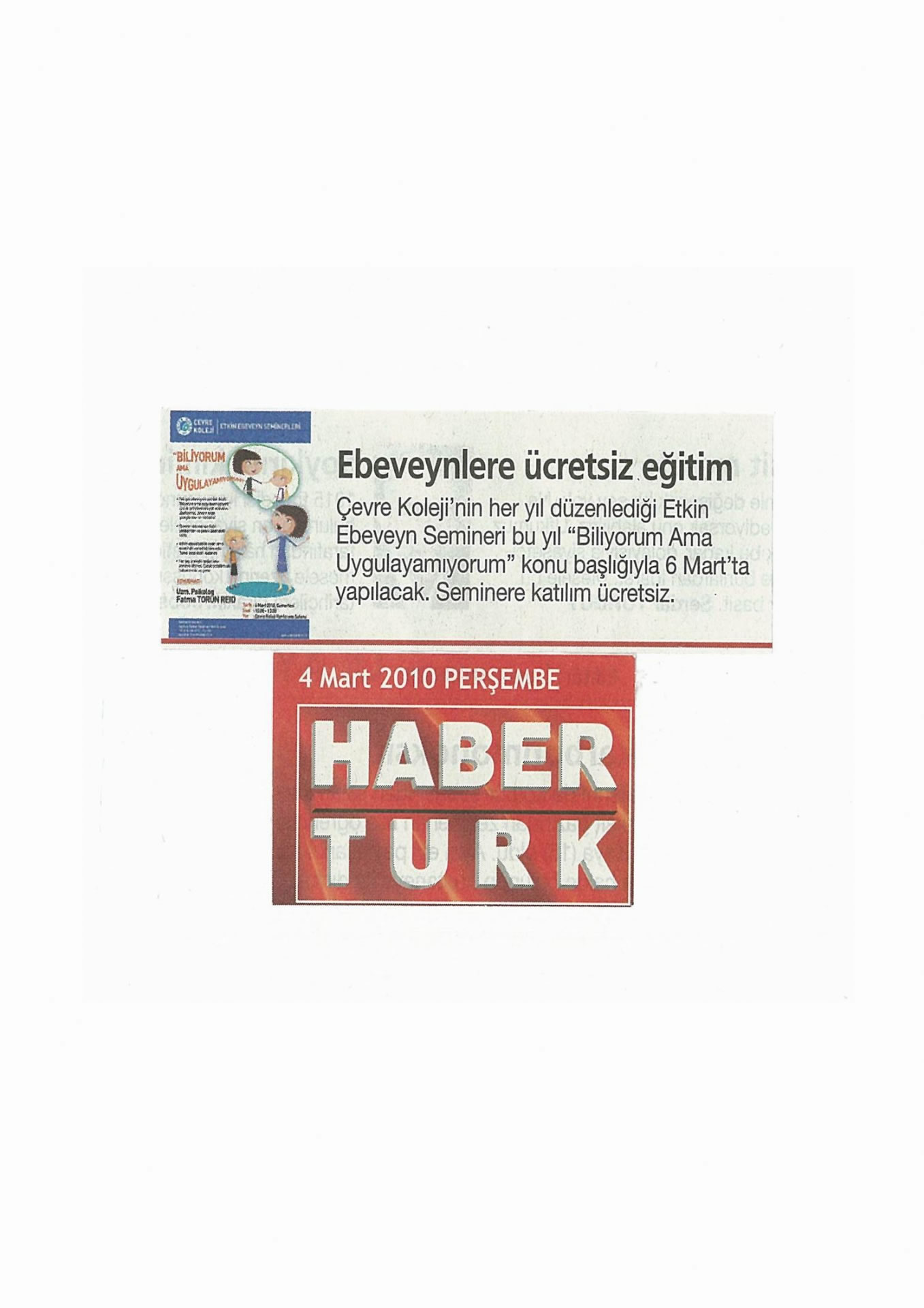 Ebeveynlere Ücretsiz Eğitim