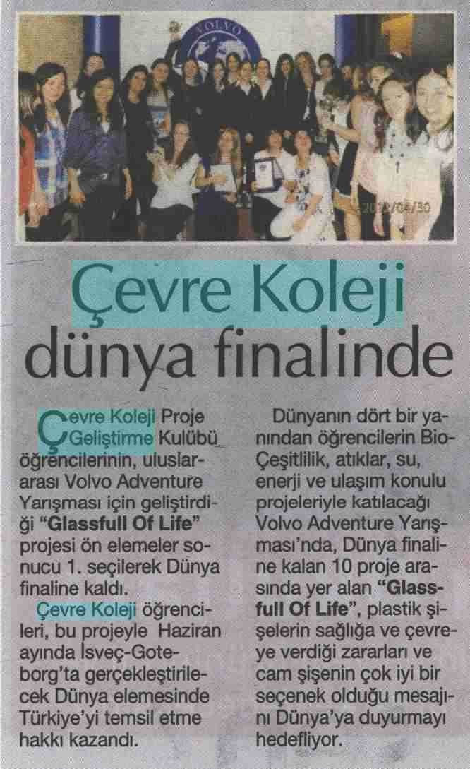 Çevre Koleji dünya finalinde