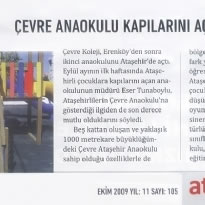 ÇEVRE ATAŞEHİR ANAOKULU KAPILARINI AÇTI