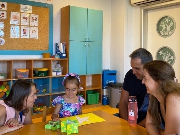 They met with the teachers of Çevre Batı Ataşehir Kindergarten